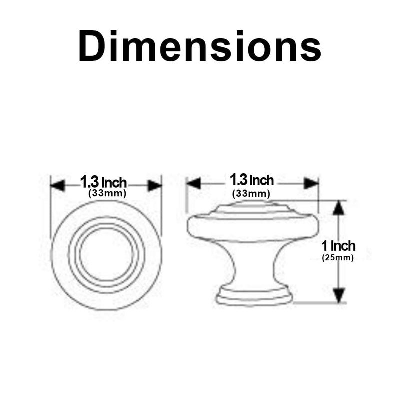 HARPOON Hardware Cabinet Drawer Knob 1-1/4â€˜â€™ Inch,Straight Top Ring Cabinet Drawer Round Pulls,10- Pack Antique Copper - Image 4